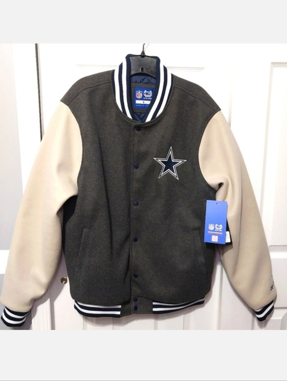 NFL Dallas‎ Cowboys Fleece Lined Jacket, NWT, Size L